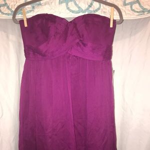 NWT Women's JCrew chiffon strapless dress Size 8P